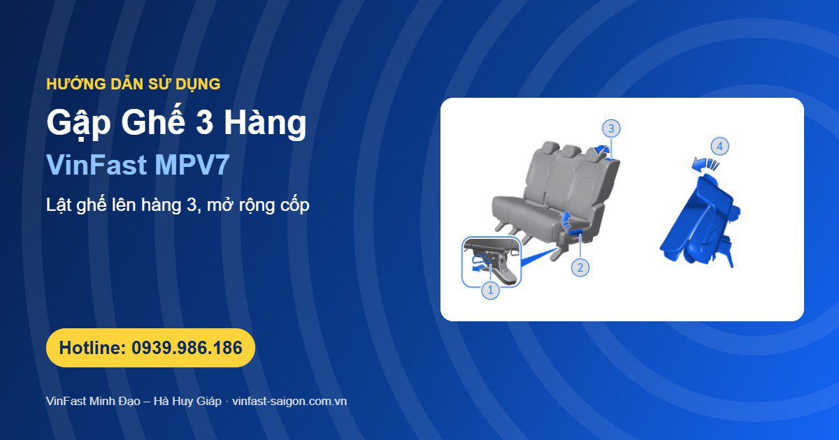 Cách Điều Chỉnh & Gập Ghế VinFast MPV7: Bố Trí 7 Chỗ Linh Hoạt