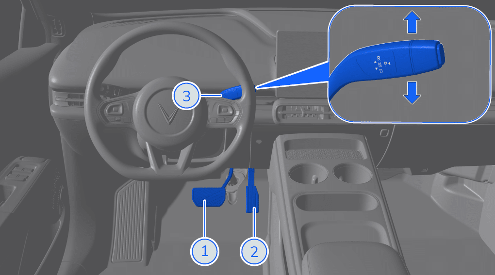 Các bước khởi động xe VinFast MPV7
