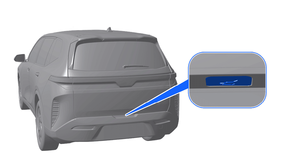 Nút mở cửa hậu bên ngoài VinFast MPV7