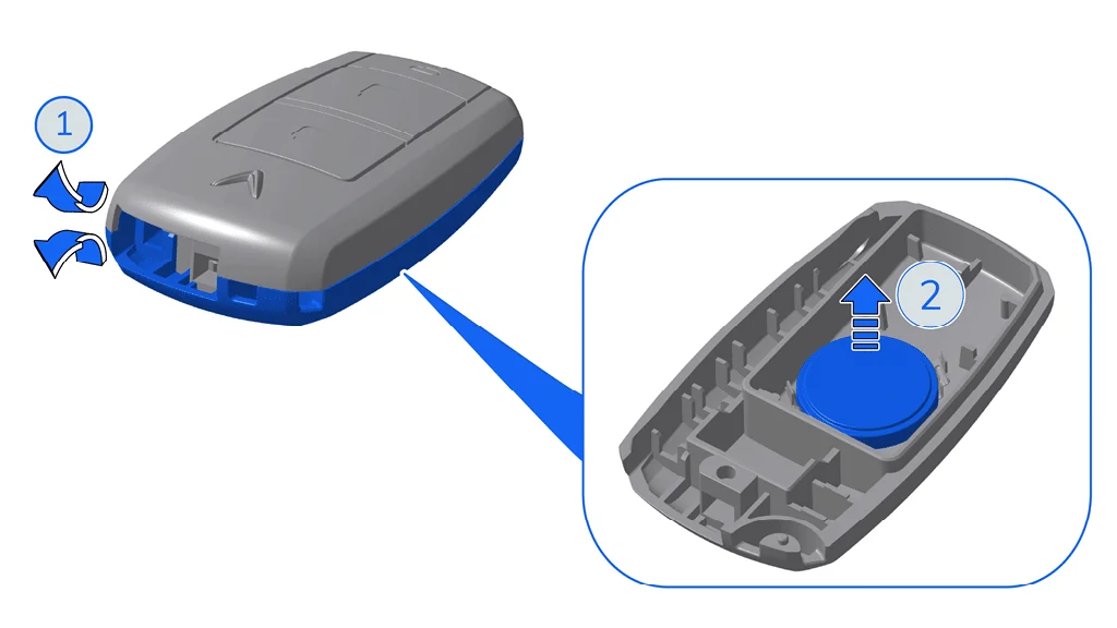 Các bước thay pin chìa khóa thông minh VinFast VF3