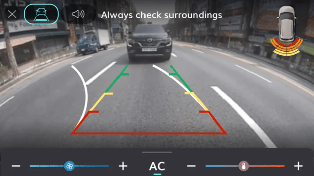 Đường dẫn hướng động trên camera lùi VinFast VF5