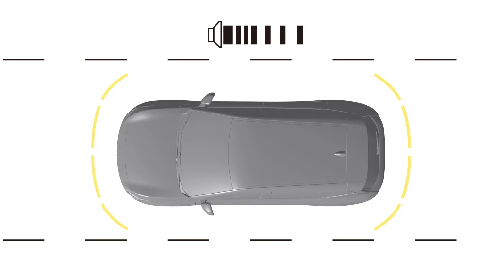 Trạng thái cảm biến đỗ xe trên màn hình VinFast VF8 All New