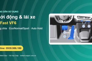 Cách lái xe VinFast VF6: khởi động không chìa, số P-R-N-D, Eco/Normal/Sport và Auto Hold