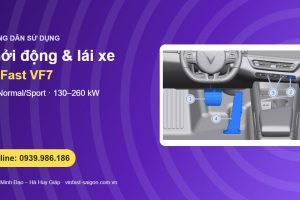 Cách lái xe VinFast VF7: khởi động, số P-R-N-D, chế độ Eco/Normal/Sport và thông số