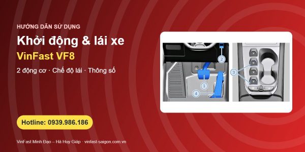 Cách lái xe VinFast VF8: khởi động, tắt xe, chế độ lái và thông số 2 động cơ 300 kW