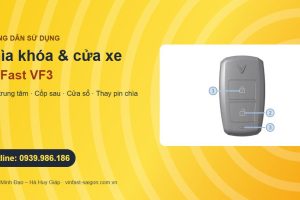 Chìa khóa thông minh VinFast VF3: khóa cửa, mở cốp, cửa sổ điện và thay pin chìa
