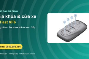 Chìa khóa thông minh VinFast VF6: mở khóa không chìa, tự khóa khi rời xe, cốp và cửa kính