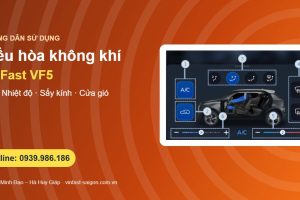 Điều hòa VinFast VF5: chỉnh trên màn hình, làm mát, sưởi, sấy kính và cửa gió