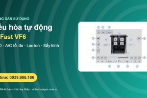 Điều hòa VinFast VF6: chế độ AUTO, A/C tối đa, lọc ion, sấy kính và cửa gió