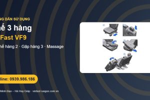 Ghế VinFast VF9: lật ghế hàng 2 vào hàng 3, gập ghế, tựa đầu xoay 90°, massage và nhớ vị trí