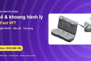 Ghế và khoang hành lý VinFast VF7: chỉnh ghế, tựa đầu, gập ghế 60/40 và tải trọng