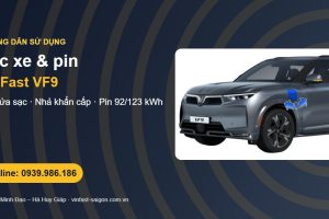 Hướng dẫn sạc VinFast VF9: mở cửa sạc, cáp nhả khẩn cấp và dung lượng pin 92/123 kWh