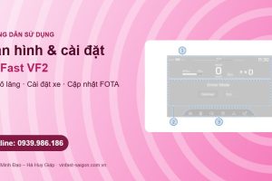 Màn hình táp-lô VinFast VF2: nút vô lăng, cài đặt xe, radio, USB-C và cập nhật FOTA