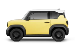 VinFast VF3 màu vàng Summer Yellow nóc trắng